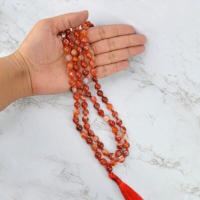 Buy Natural Carnelian Jaap Mala