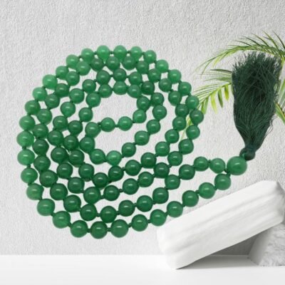 Natural Green Aventurine 6mm Round Bead Necklace