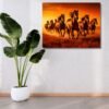 7 horses photo frame for strength | vastu direction south