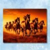 7 horses photo frame for strength | vastu direction south