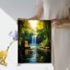 waterfall photo frame for prosperity | vastu direction north