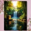 waterfall photo frame for prosperity | vastu direction north