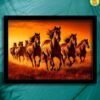 7 horses photo frame for strength | vastu direction south