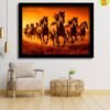 7 horses photo frame for strength | vastu direction south