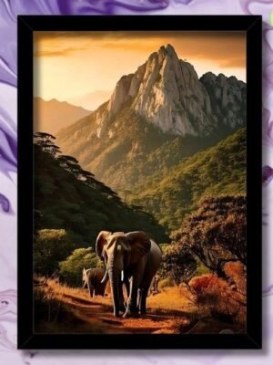 elephant photo frame for stability | vastu direction south west