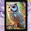 owl bird photo frame for wealth, wisdom, clarity & protection