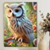 owl bird photo frame for wealth, wisdom, clarity & protection