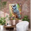 owl bird photo frame for wealth, wisdom, clarity & protection