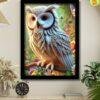 owl bird photo frame for wealth, wisdom, clarity & protection