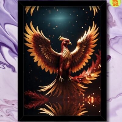 phoenix bird photo frame for strength, resilience and growth