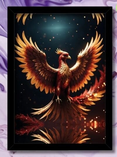 phoenix bird photo frame for strength, resilience and growth
