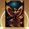 phoenix bird photo frame for strength, resilience and growth