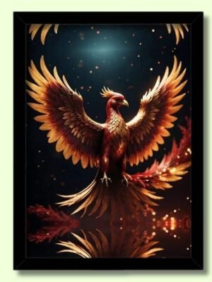 phoenix bird photo frame for strength, resilience and growth