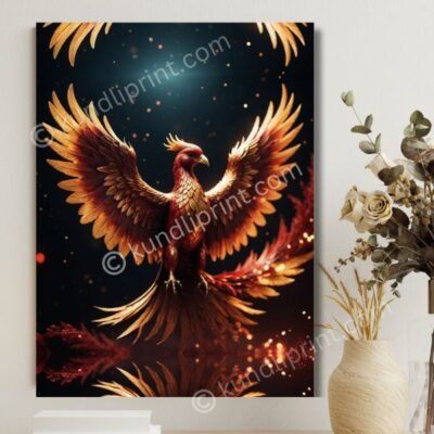 phoenix bird photo frame for strength, resilience and growth