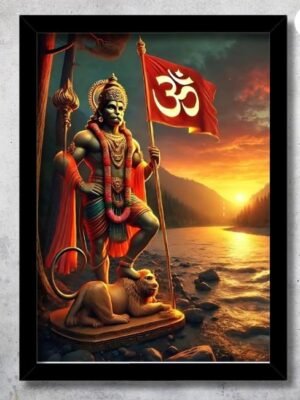 hanuman carrying flag photo frame to end litigations