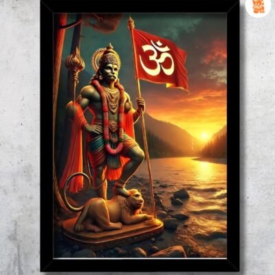 hanuman carrying flag photo frame to end litigations