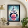 meditating hanuman photo frame to reduce anger & aggression