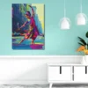 bharatanatyam dancer street art poster – 30x45 cm photo