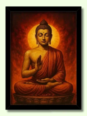 buddha photo frame big size online | buddha wall painting for living room