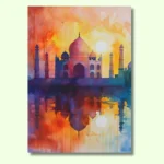 buy taj mahal poster – 30x45cm | 300 gsm gloss wall art photo