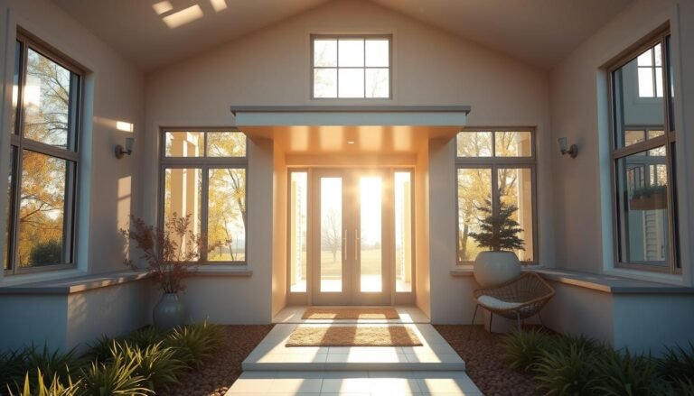 East facing house receiving morning sunlight according to Vastu principles