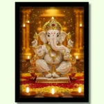 ganesh photo frame big size – ganpati wall frame online