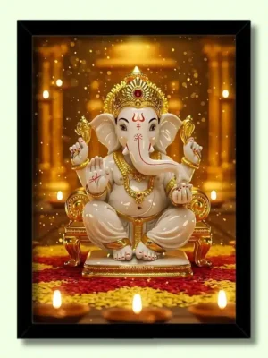 ganesh photo frame big size – ganpati wall frame online