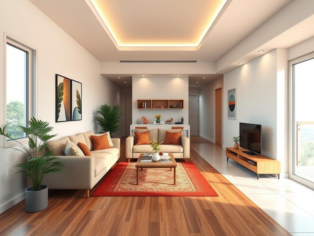 Interior of a vastu-compliant north facing apartment