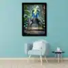 peacock photo frame vastu big size | peacock drawing online