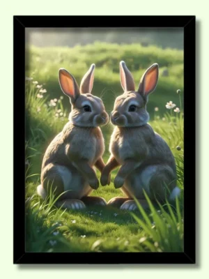 rabbit photo frame big size – rabbit wall picture hd online