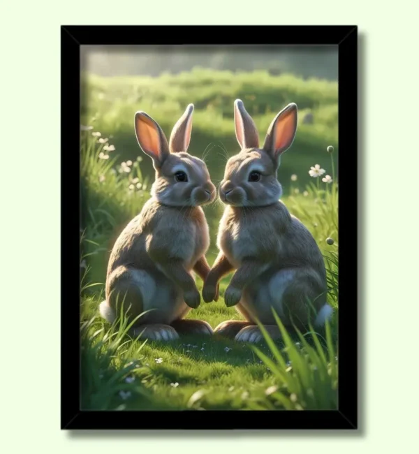 rabbit photo frame big size – rabbit wall picture hd online