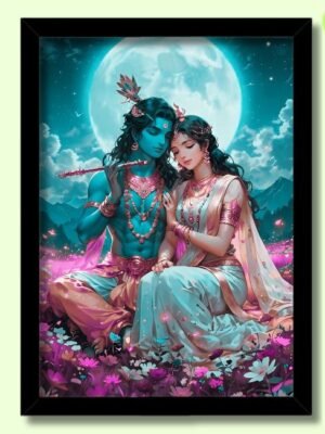radha krishna photo frame for prosperity | big size online