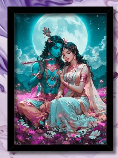 radha krishna photo frame for prosperity | big size online