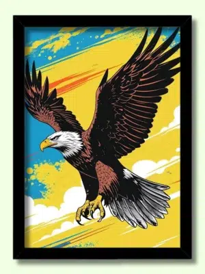 energized eagle photo frame | buy eagle painting vastu online
