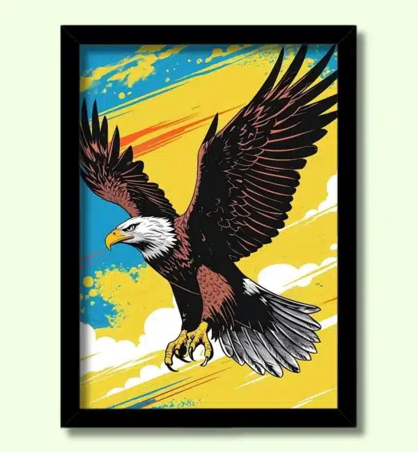 energized eagle photo frame | buy eagle painting vastu online