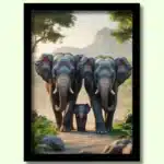 energized elephant photo frame | vastu hd image for home