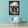 energized elephant photo frame | vastu hd image for home