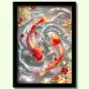energized koi fish photo frame | vastu photo for home decor