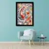 energized koi fish photo frame | vastu photo for home decor