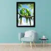 energized parrot photo frame | vastu wall painting for home