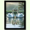 energized swan photo frame | vastu photo for peaceful home