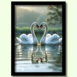 energized swan photo frame | vastu photo for peaceful home
