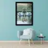 energized swan photo frame | vastu photo for peaceful home