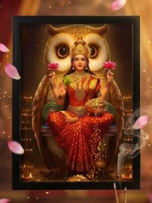 energized mata lakshmi photo frame – for wealth and prosperity